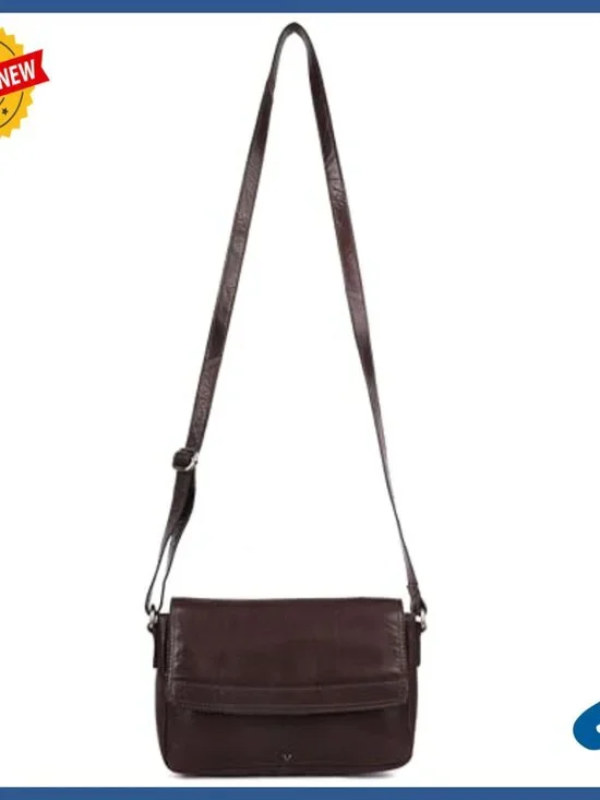 Genuine Leather Crossbody Bag with Adjustable Strap - Medium Size - Picture 6 of 7